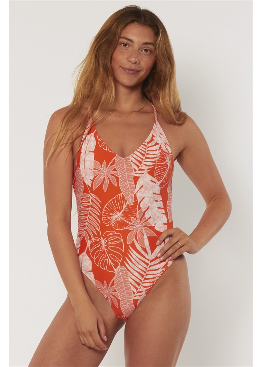 Palm one piece swimsuit on sale