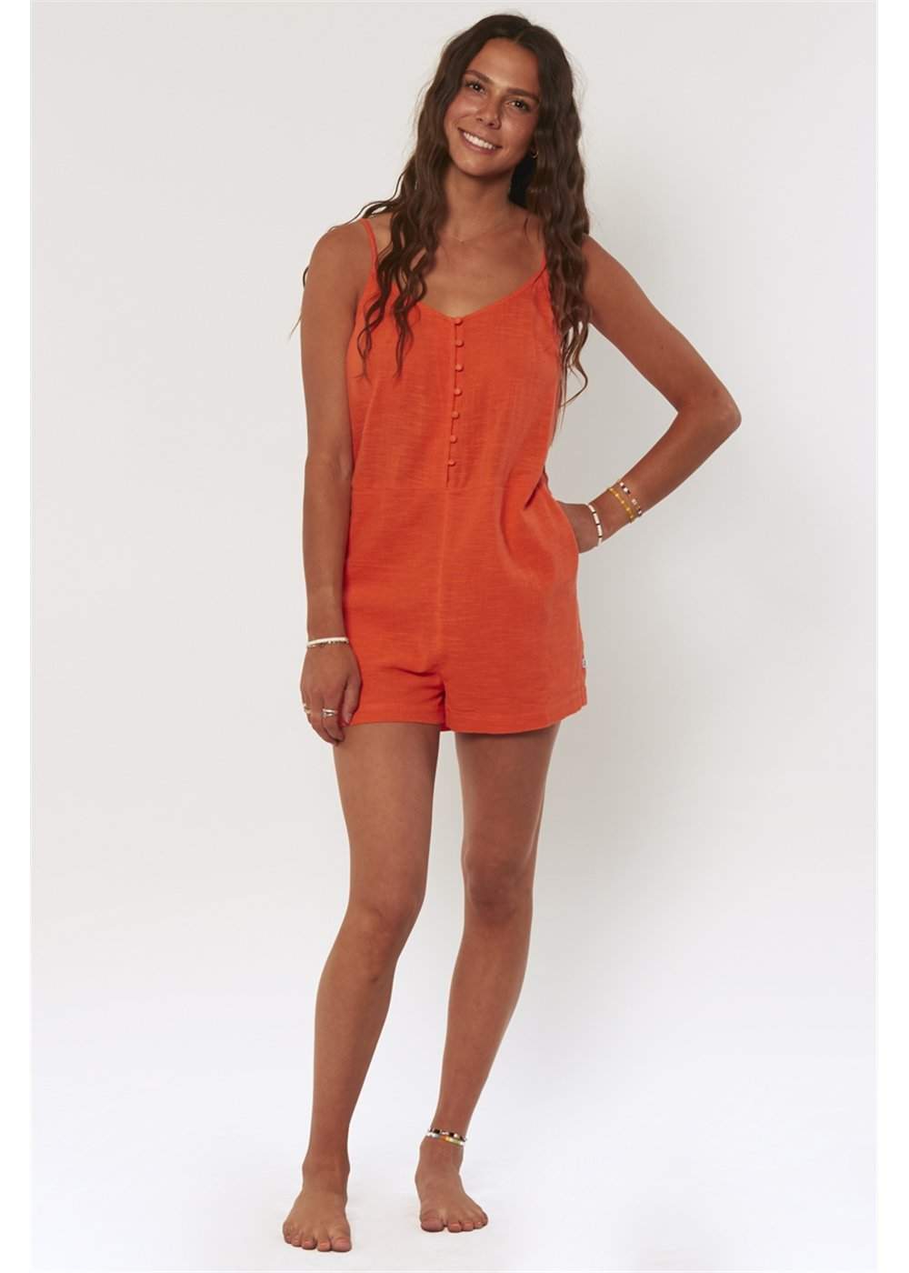 Sisstrevolution Sisstrevolution Paddle Out Romper - sunburn