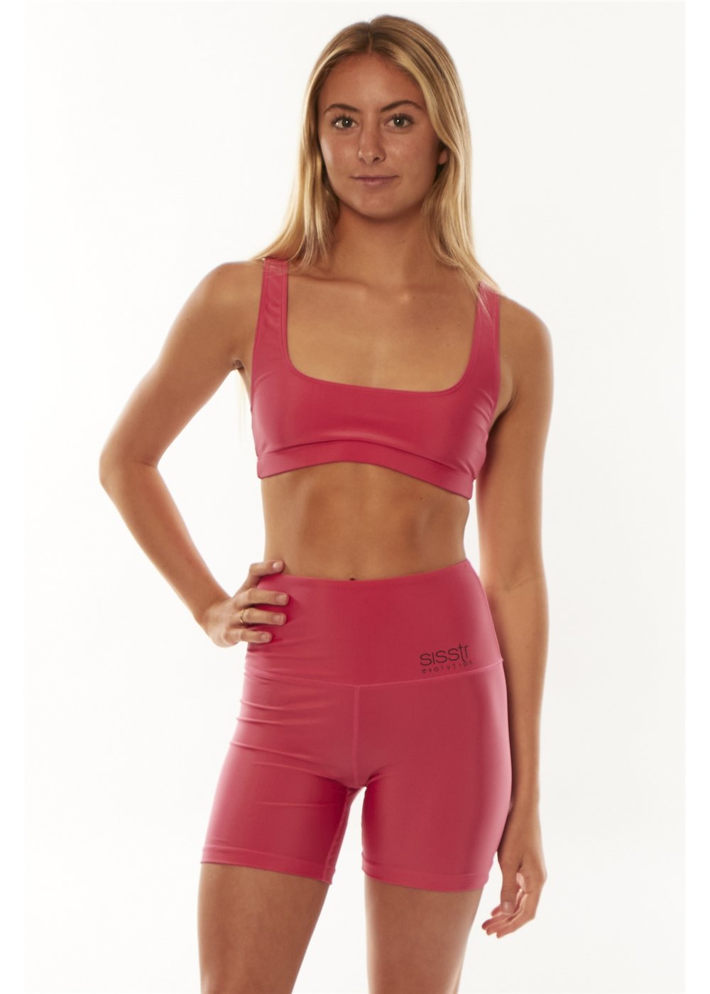 Sisstrevolution Solid Leda Bralette Top - Lychee