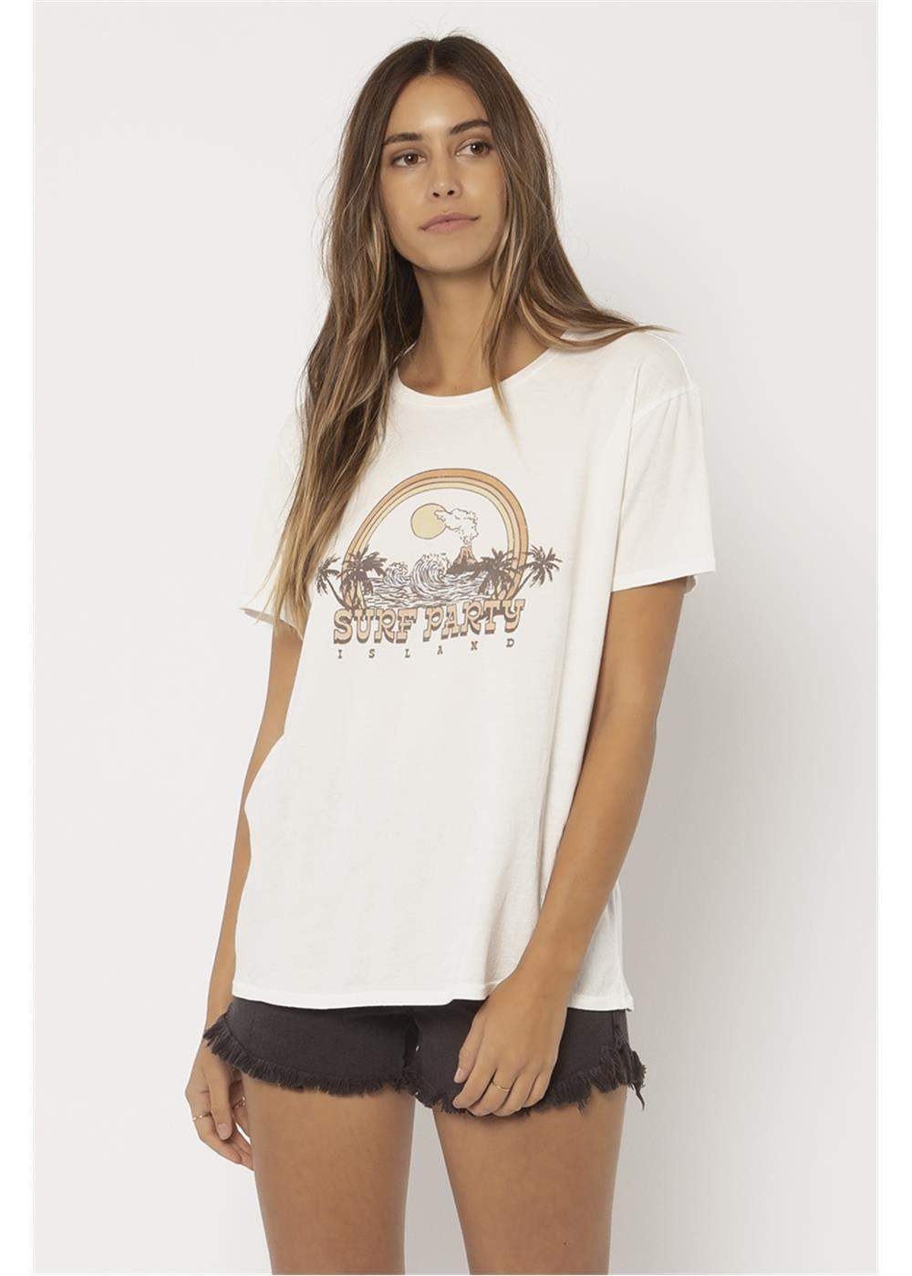 Sisstrevolution Sisstrevolution Island party tee - vintage white