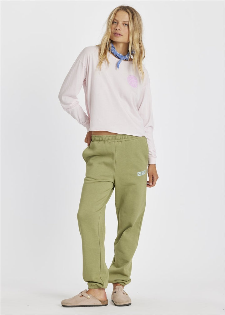 Sisstrevolution Reign Long Sleeve Knit Tee - Pink Glow