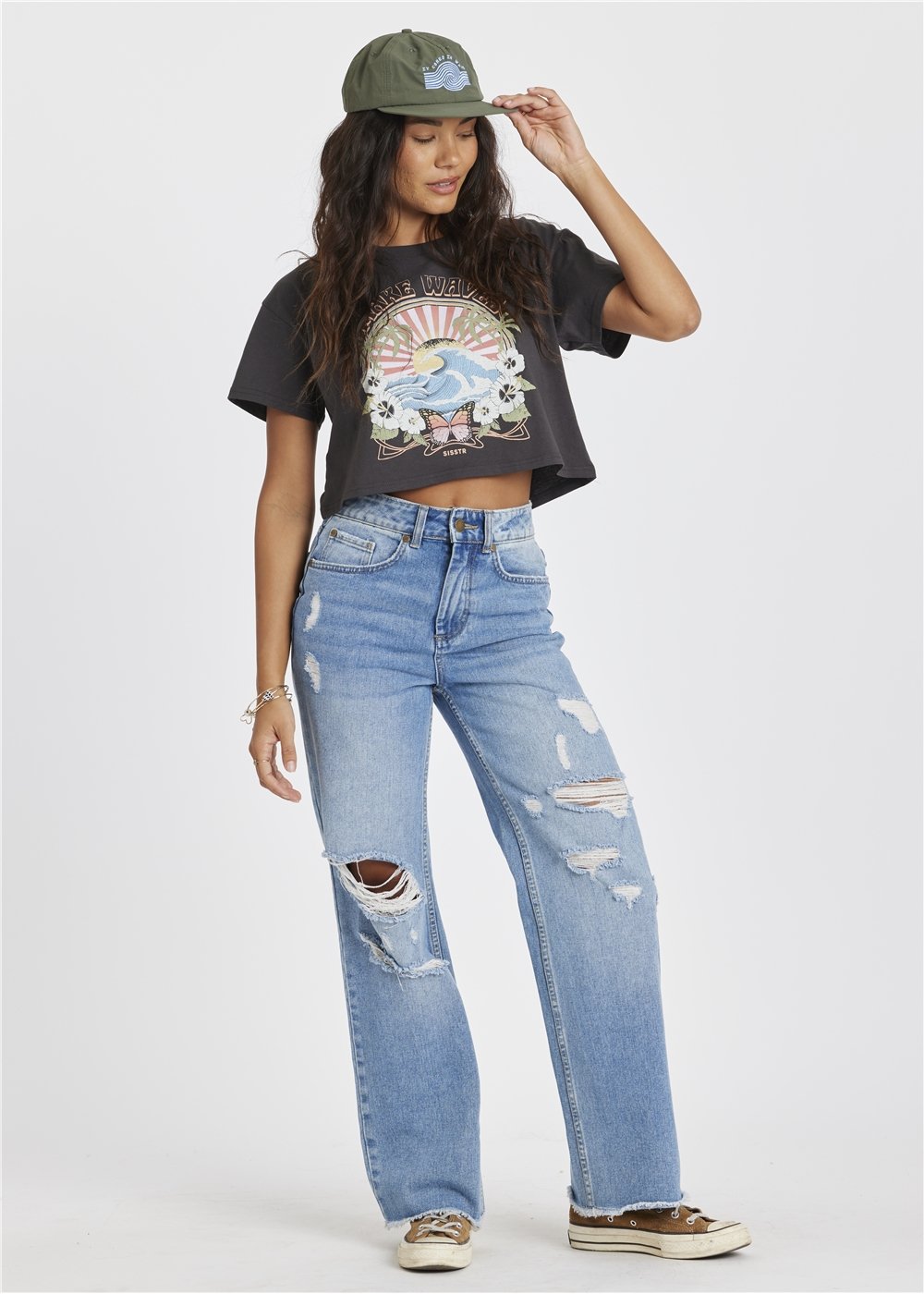 Sisstr The Cruiser Crop Tee, black