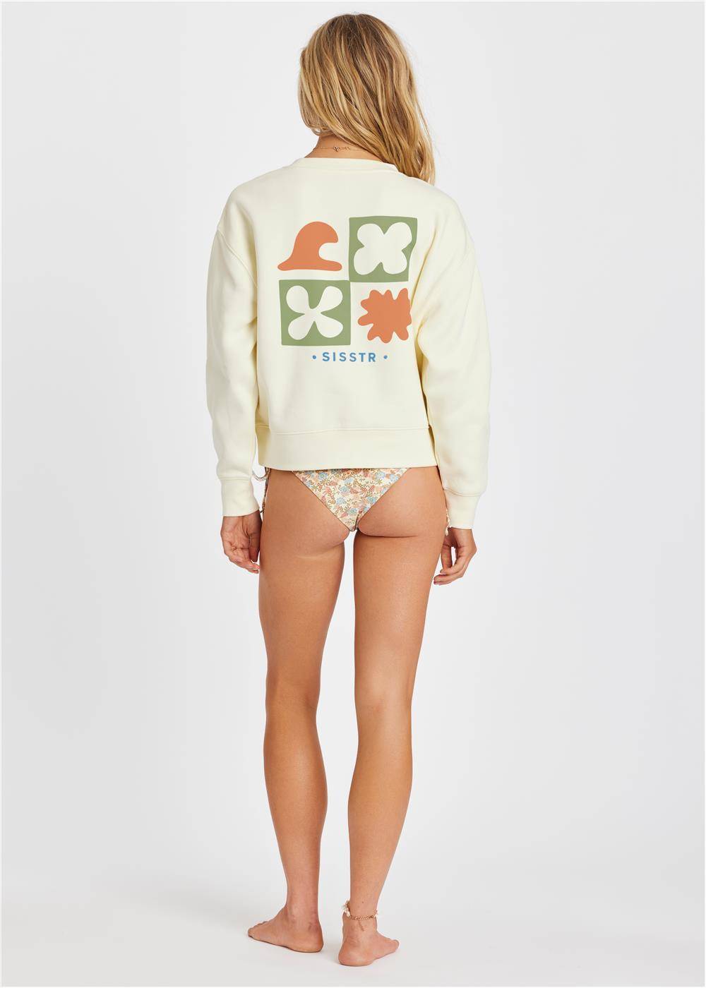 Sisstr Surf Long Sleeve Fleece Crew, Sun