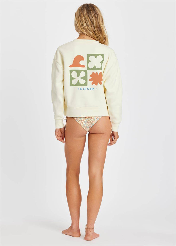 Sisstr Surf Long Sleeve Fleece Crew, Sun