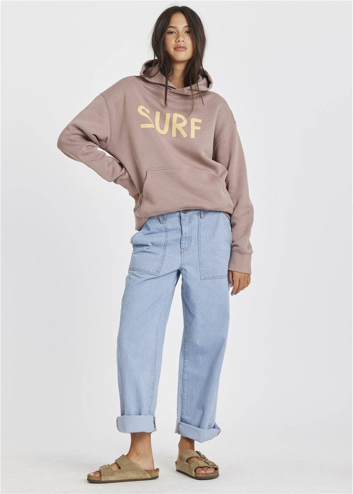Sisstr Surf Long Sleeve Fleece Hoodie, Clay