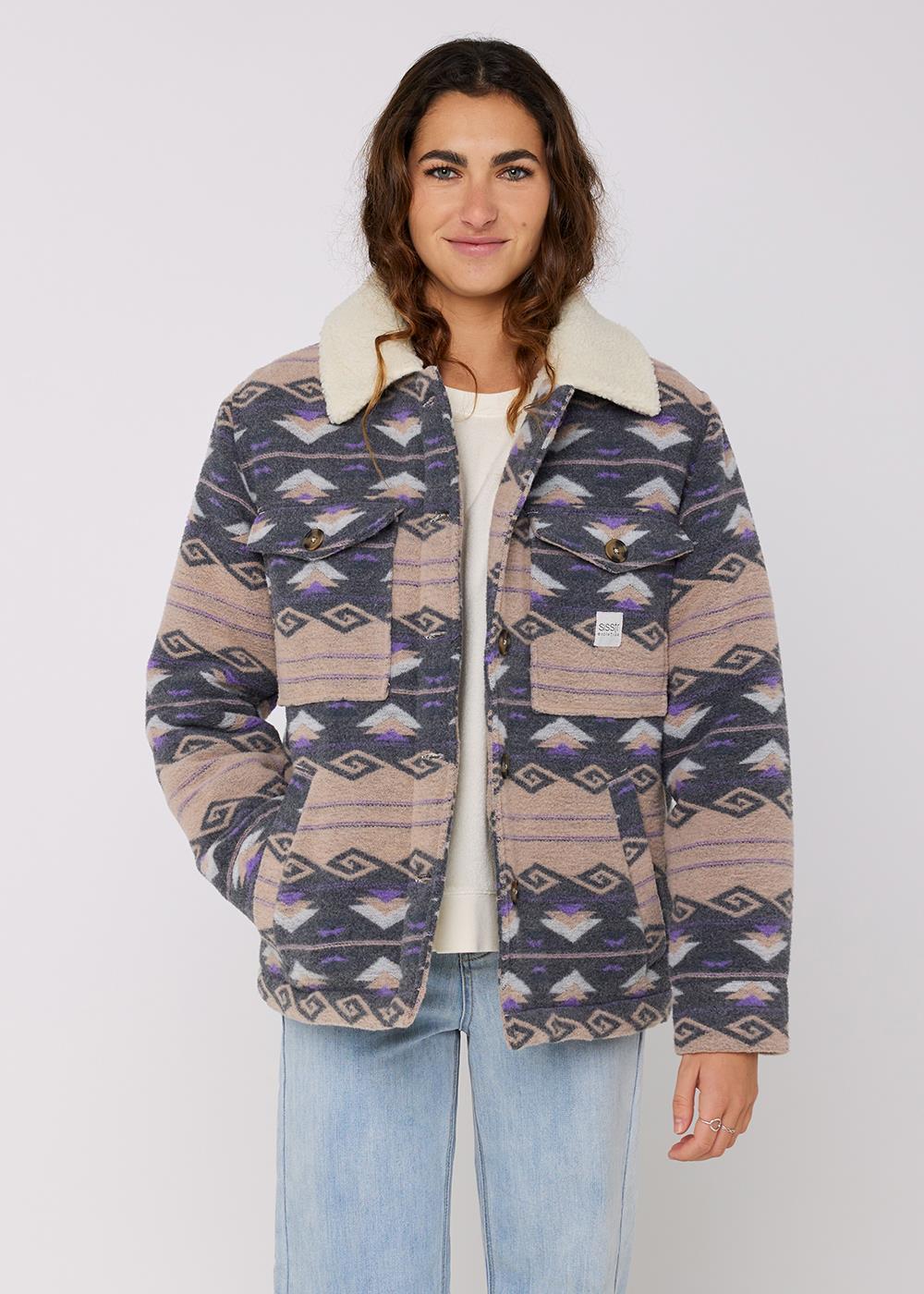 Sisstrevolution Sisstrevolution Loewy Oversized Jacket - pink smoke