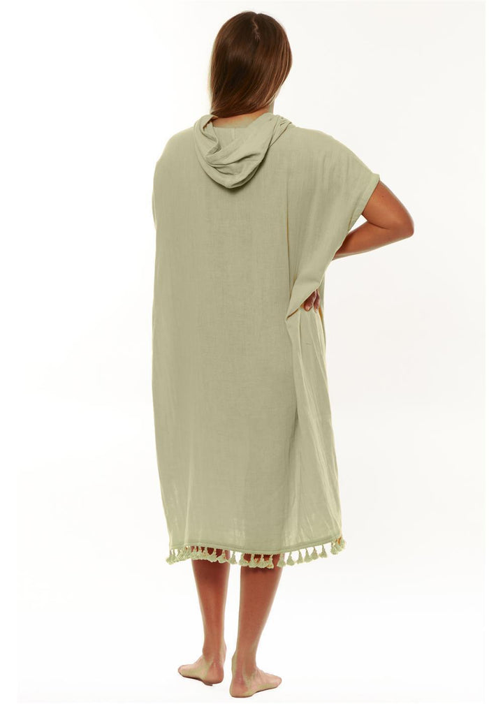 Sisstrevolution Sisstrevolution Sunny side Hooded Towel - palm green