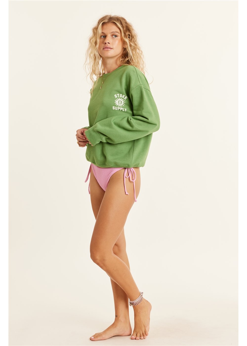 Sisstrevolution Lucia Long Sleeve Fleece Crew