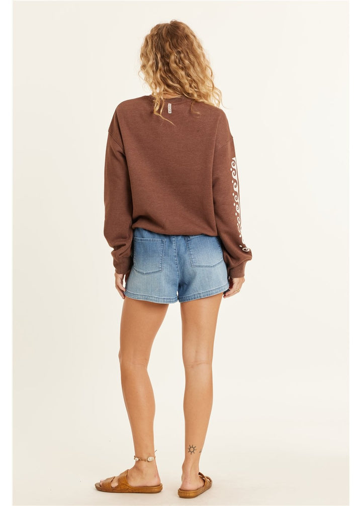 Sisstrevolution Lucia Long Sleeve Fleece Crew