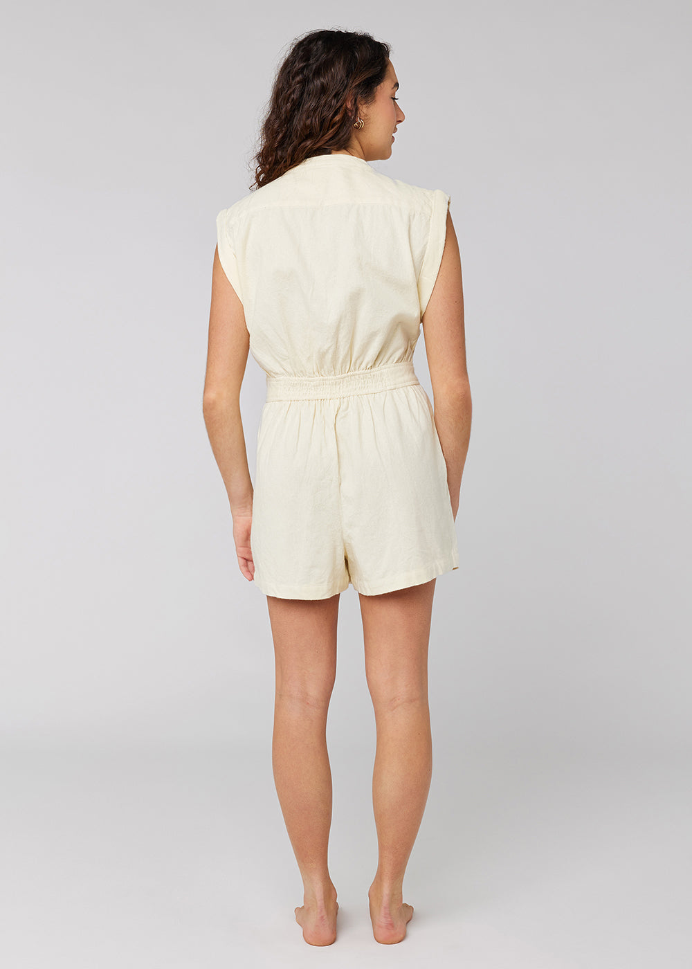 Sisstrevolution Sisstrevolution In My Sol Romper - white sand