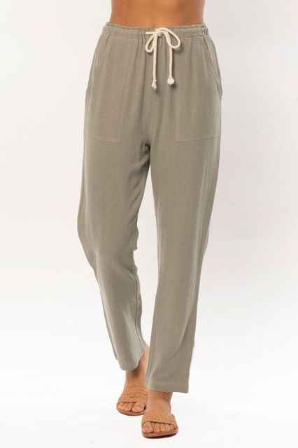 Sisstrevolution Sisstrevolution Beachwood Pant - Light Agave