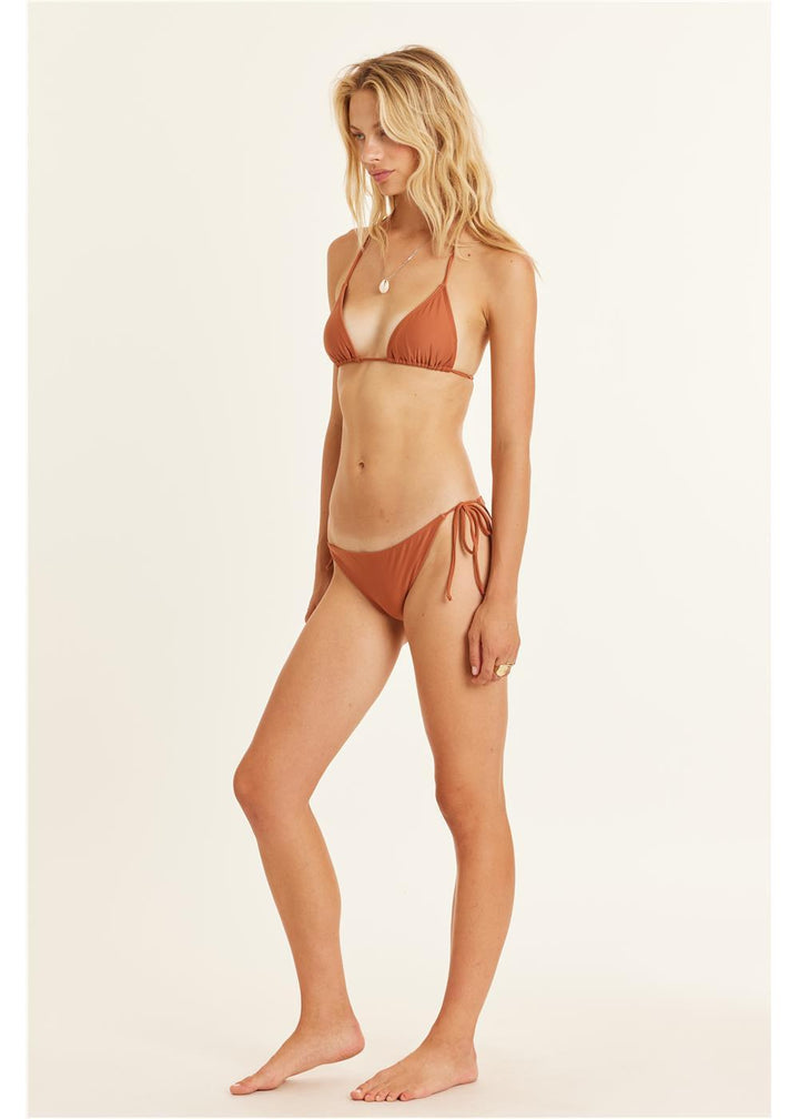 Sisstr Seeker Solid Skimpy Tie Side Swim Bottom