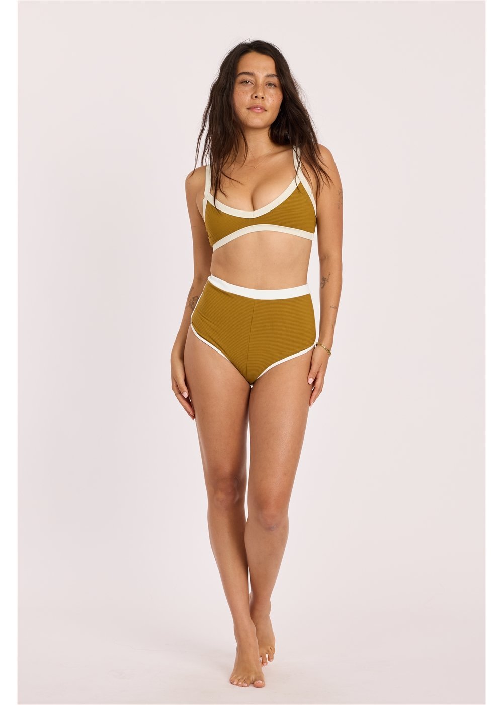 Sisstr Rising Tides High Waist Short Bikini Bottom - sisstrevolution.co.uk