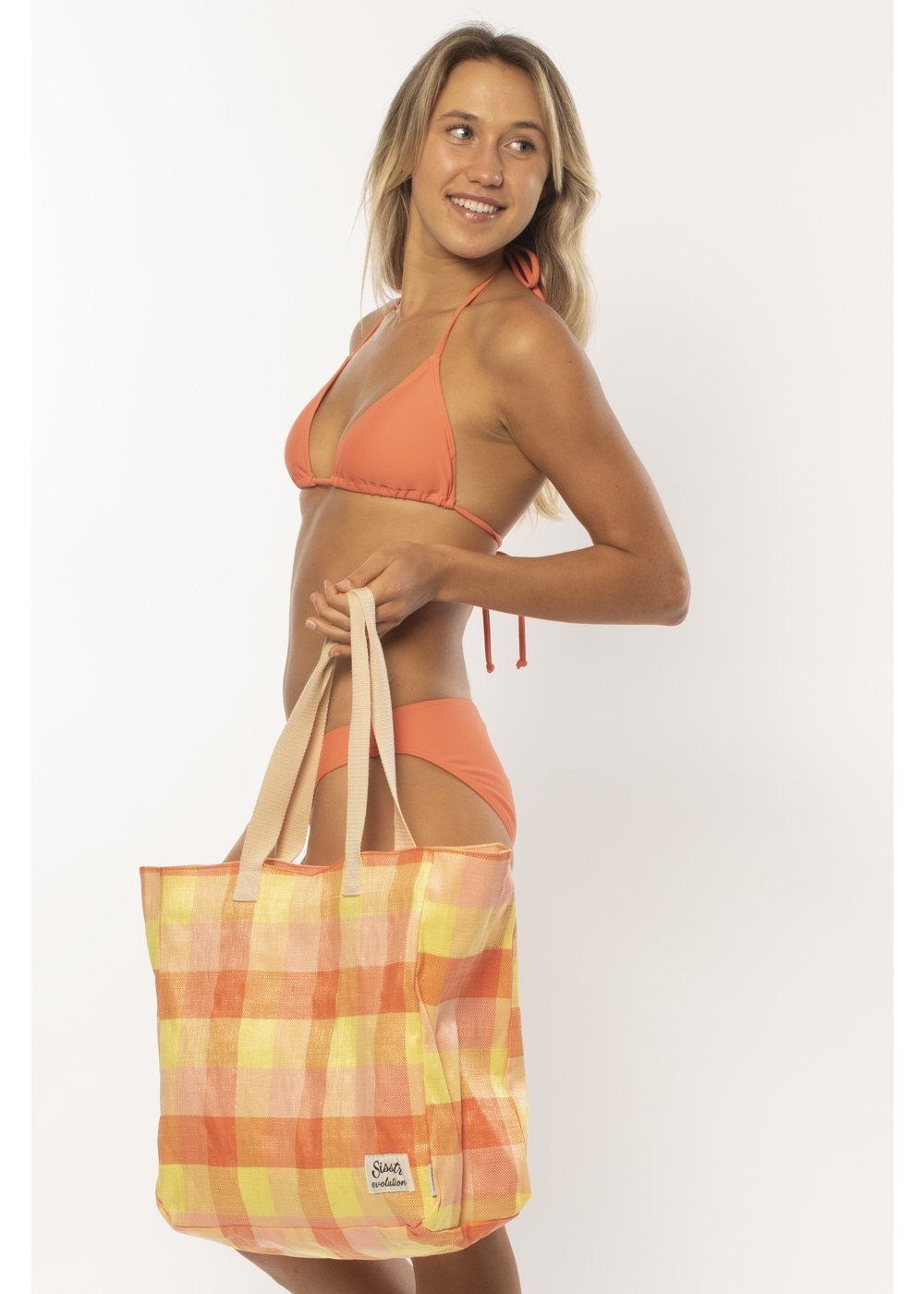 Sisstrevolution Beach Plaid Tote - sisstrevolution.co.uk
