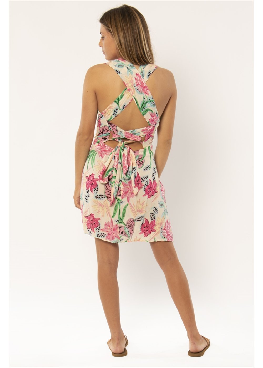 Sisstrevolution Electric Oasis WVN Mini Dress - sisstrevolution.co.uk