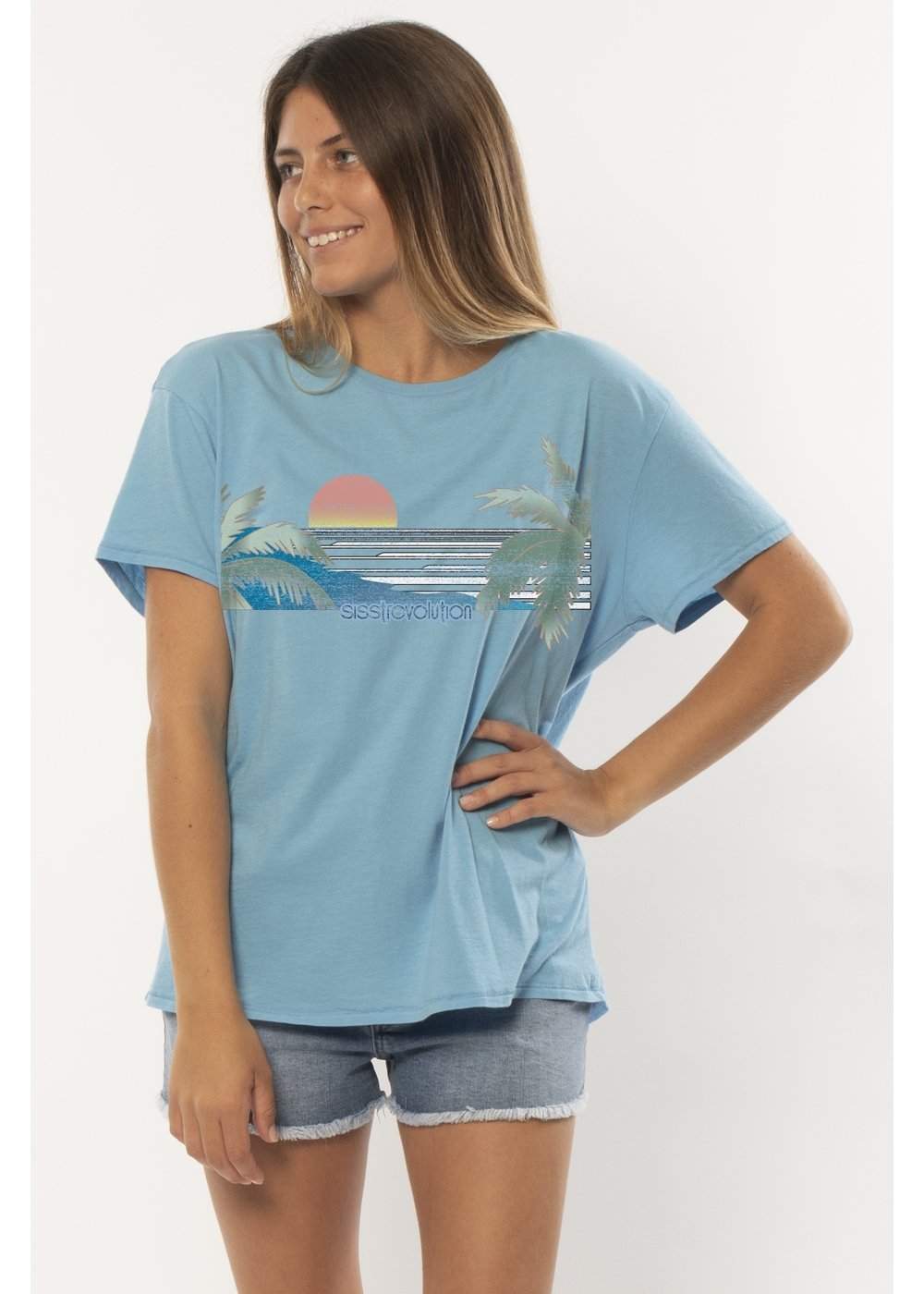 Sisstrevolution Lines Ss Knit Tee - sisstrevolution.co.uk