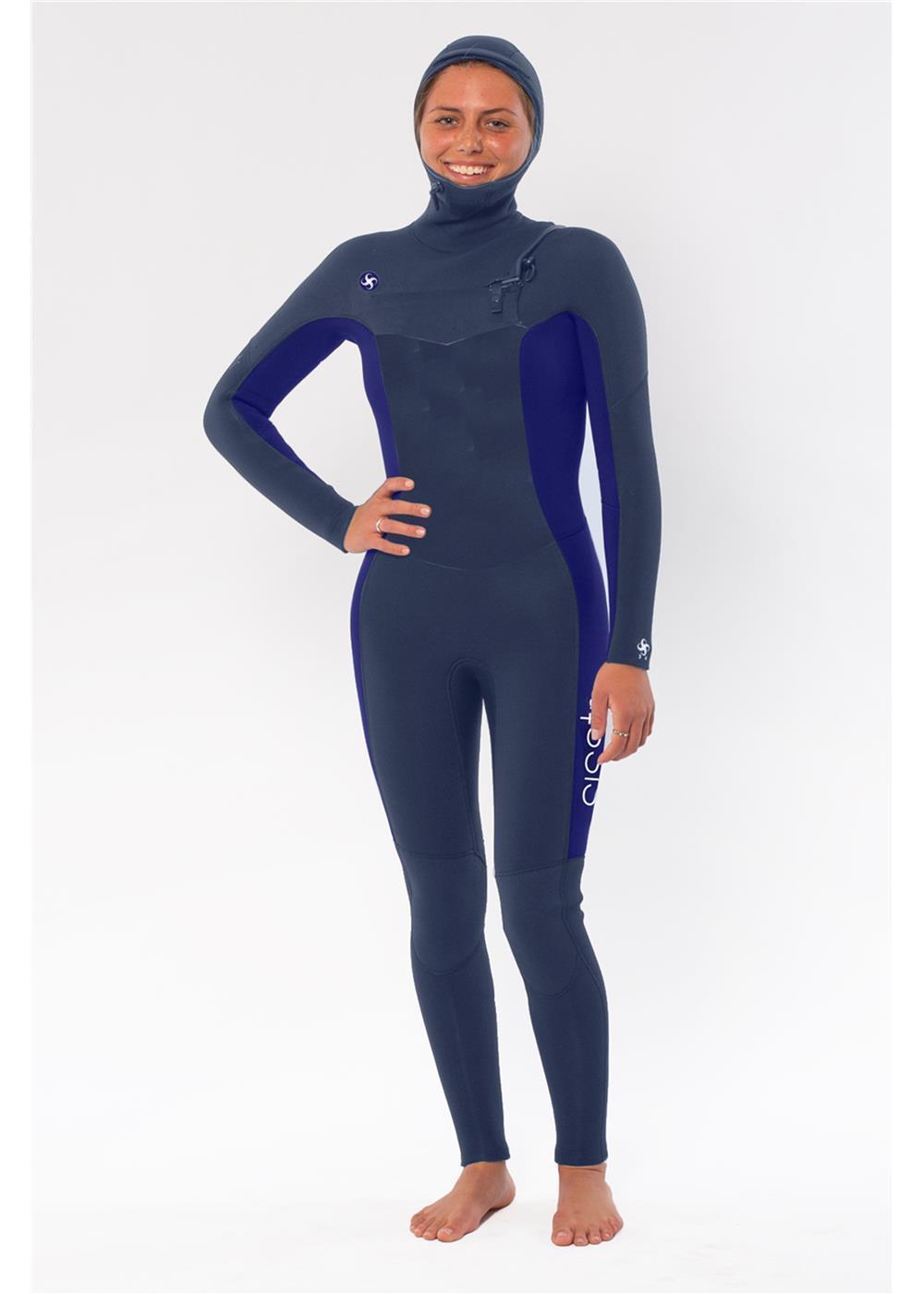 Sisstrevolution My seas 5/4 Hooded Chest Zip Full Wetsuits - sisstrevolution.co.uk