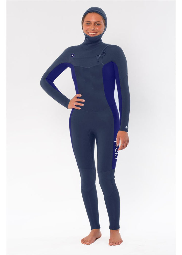 Sisstrevolution My seas 5/4 Hooded Chest Zip Full Wetsuits - sisstrevolution.co.uk