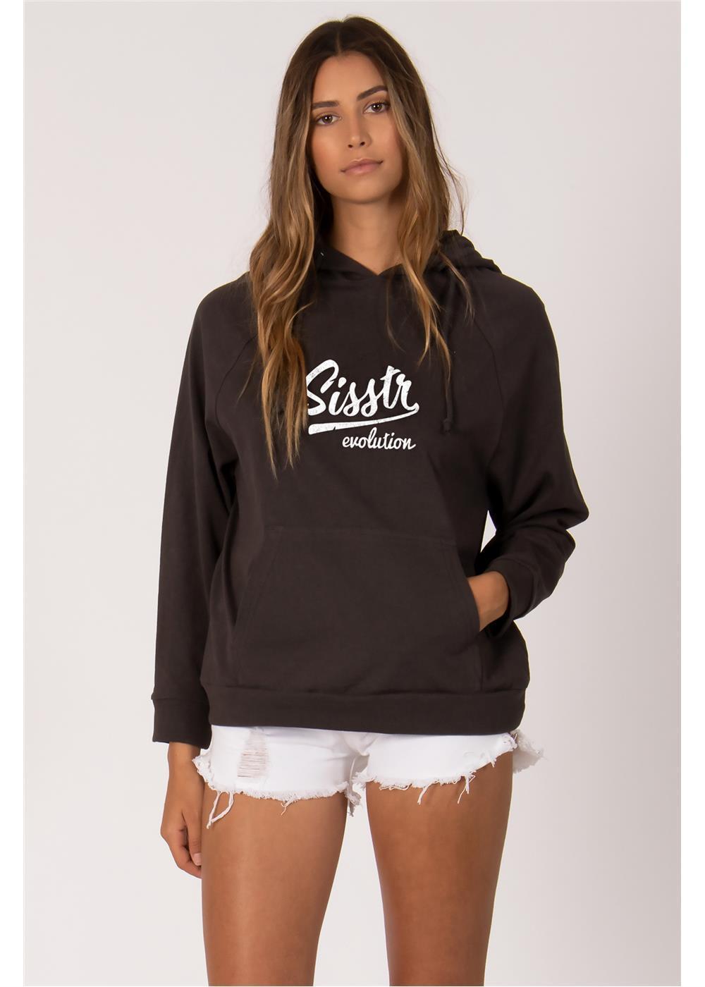 Sisstrevolution Vintage Evolution Knit LS Hoodie - sisstrevolution.co.uk