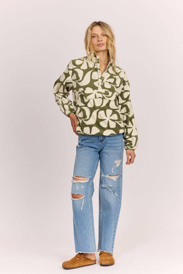 Sisstrevolution Waves in Bloom Fleece - sisstrevolution.co.uk