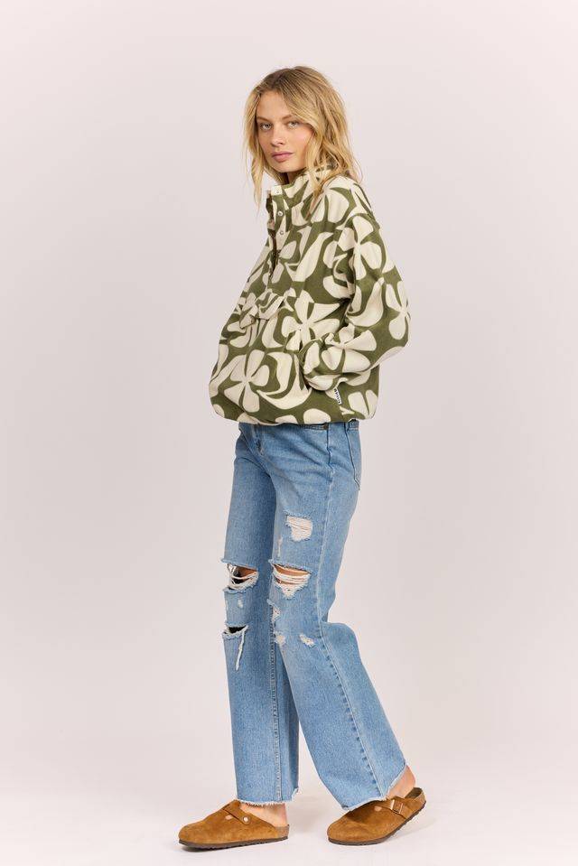 Sisstrevolution Waves in Bloom Fleece - sisstrevolution.co.uk